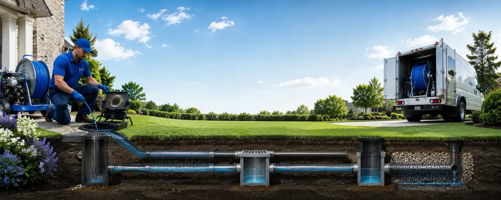 Outdoor drain cleaning information for Petrolia, CA